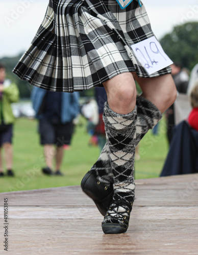 argyle socks for Highland dancer