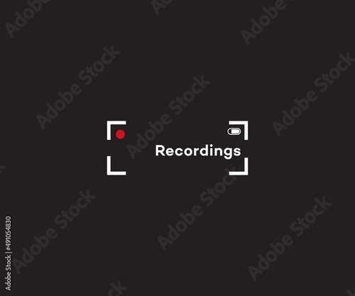 Recording Logo  Design vector Template