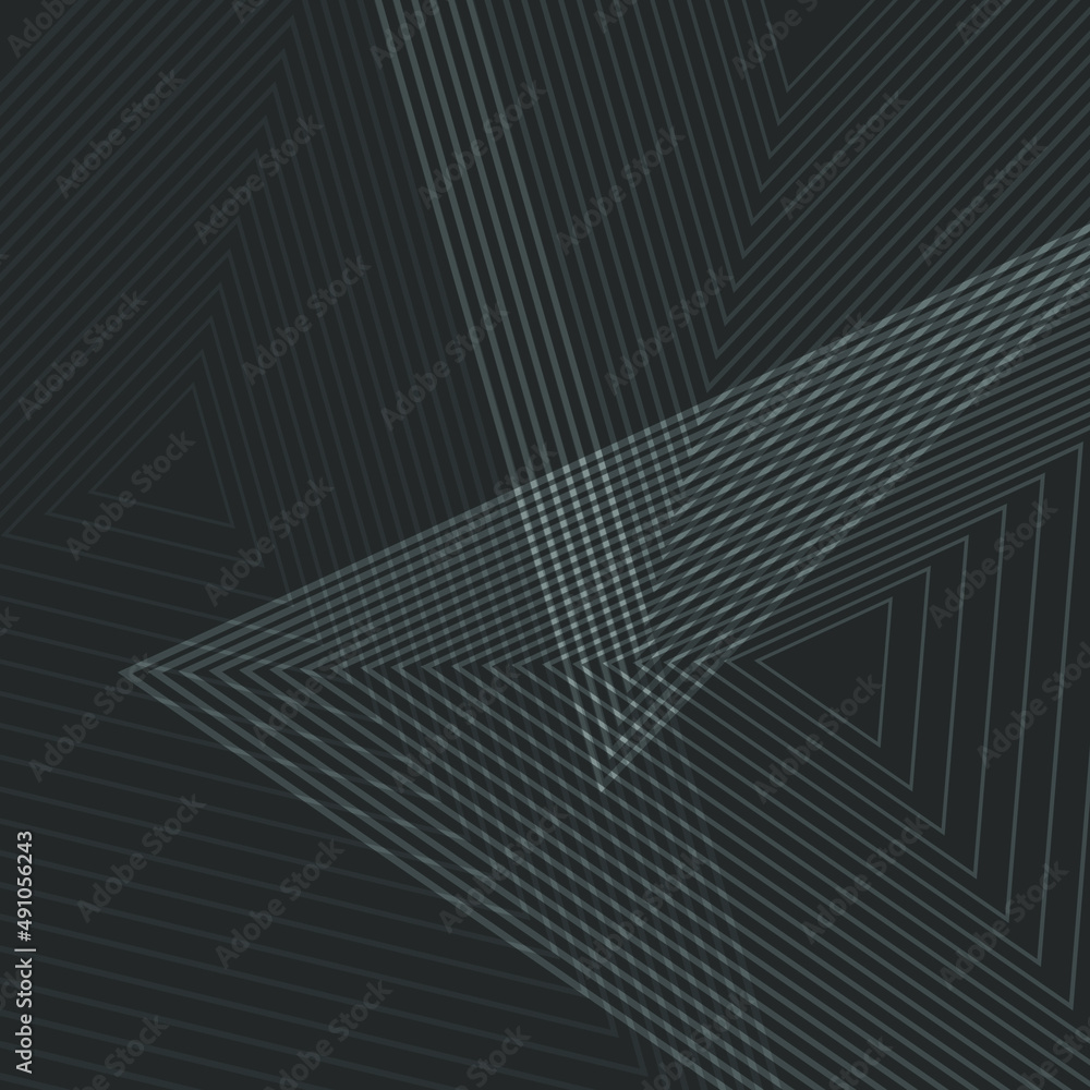 Lots of triangular line backgrounds joined together on a gray background.
