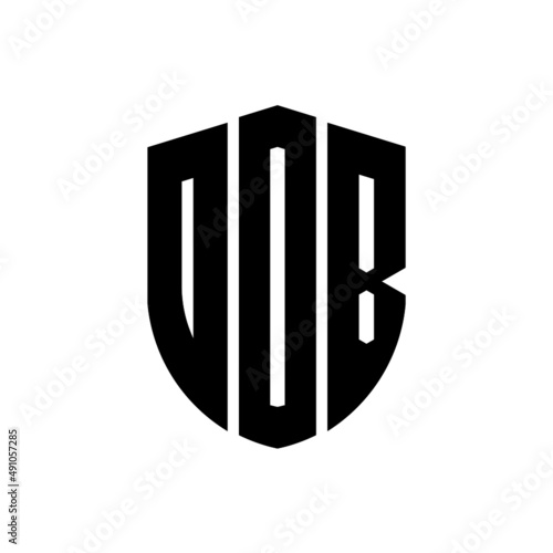 DDB letter logo design. DDB modern letter logo with black background. DDB creative  letter logo. simple and modern letter logo. vector logo modern alphabet font overlap style. Initial letters DDB  photo