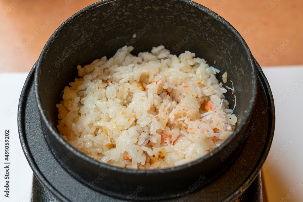 [料理]かに釜飯
