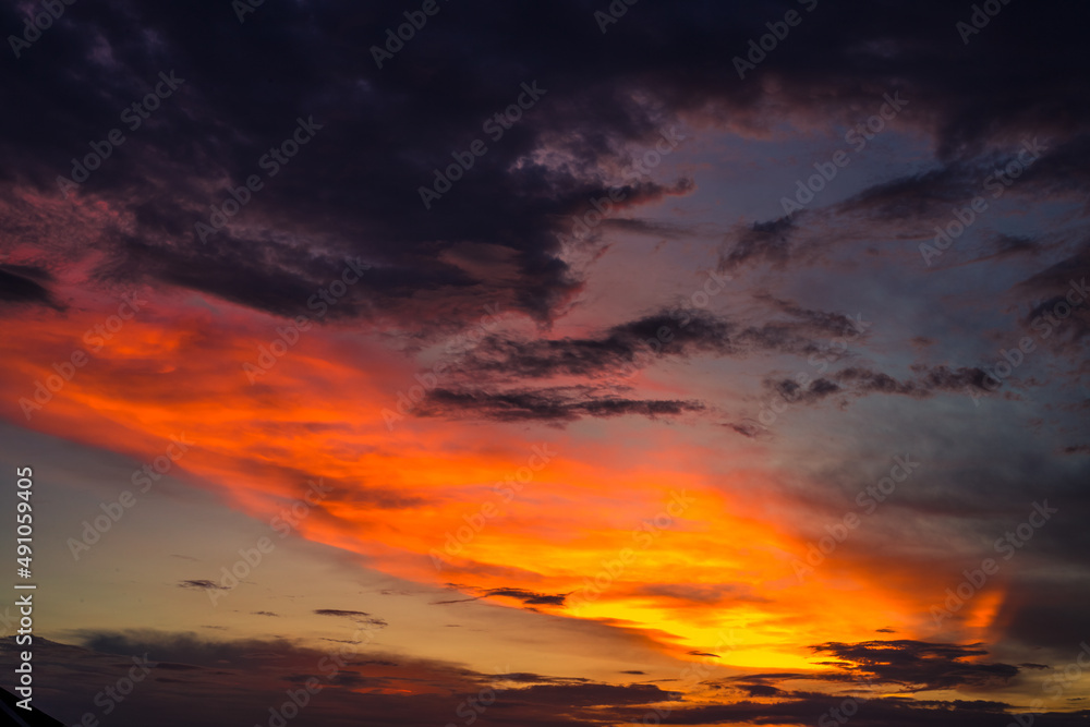 abstract background view of the colorful twilight sky.In the evening, the colorful changes (pink, orange, yellow, purple, sky) merge into the beauty of nature abstract background view of the colorful twilight sky.In the evening, the colorful changes (pink, orange, yellow, purple, sky) merge into the beauty of nature