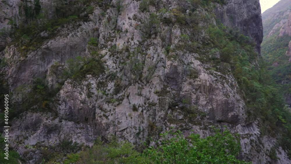 The magnificent canyon of the Moracha river. Travel to Montenegro concept The magnificent canyon of the Moracha river. Travel to Montenegro concept