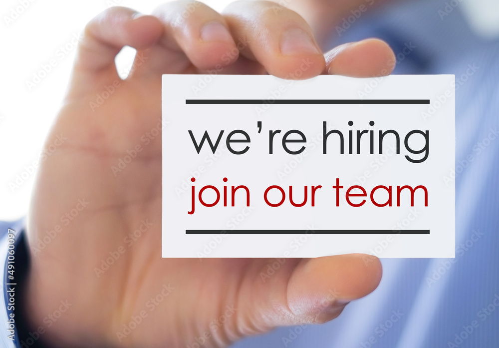 We are hiring - hr recruitment management We are hiring - hr recruitment management