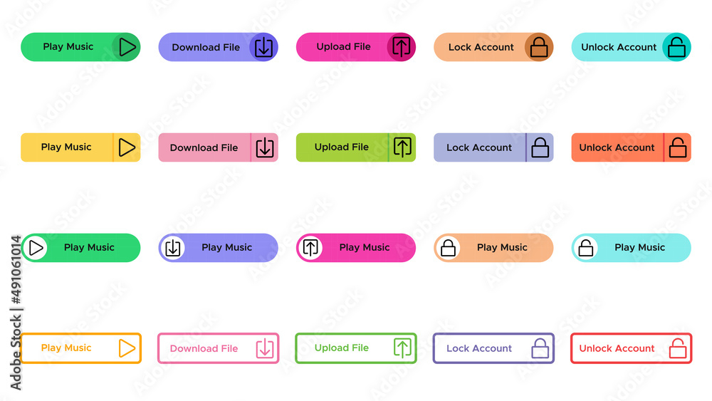 The Vector Collection of Web Buttons for Some Needs. Suitable for UI Design, app design, etc. The Vector Collection of Web Buttons for Some Needs. Suitable for UI Design, app design, etc.