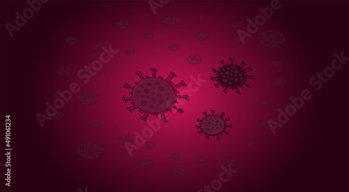 Illustrations of the concept of coronavirus nov-19. A virus with complications from China.