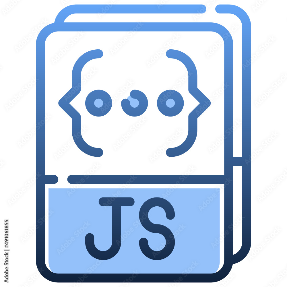 JS FILE Gradient icon,linear,outline,graphic,illustration JS FILE Gradient icon,linear,outline,graphic,illustration