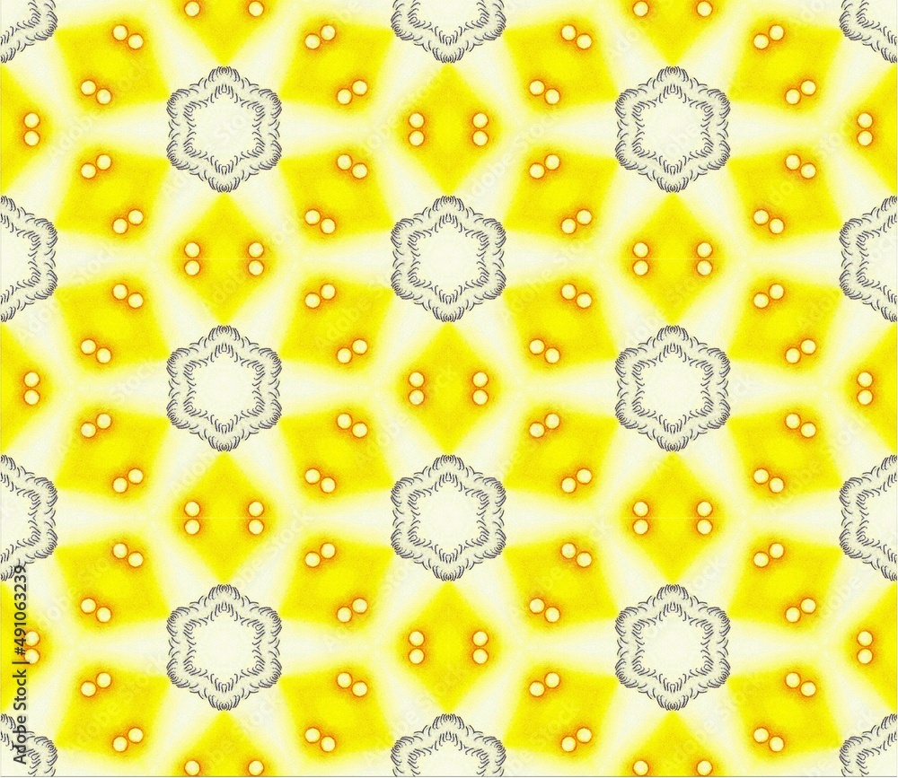 Sunshine and Wind Pattern Tile