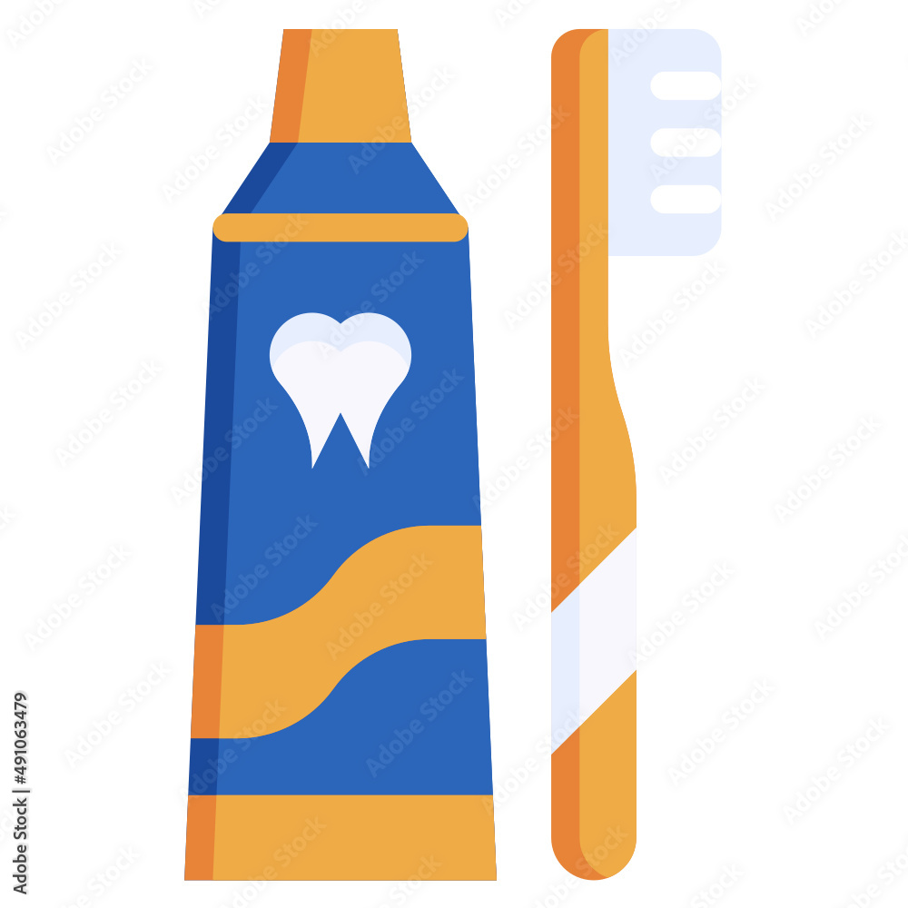 TOOTHPASTE flat icon,linear,outline,graphic,illustration TOOTHPASTE flat icon,linear,outline,graphic,illustration