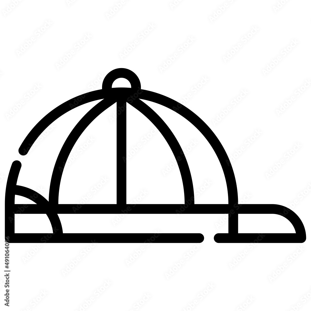 Fototapeta premium CAP line icon,linear,outline,graphic,illustration