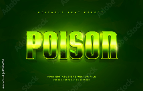 Poison editable text effect template