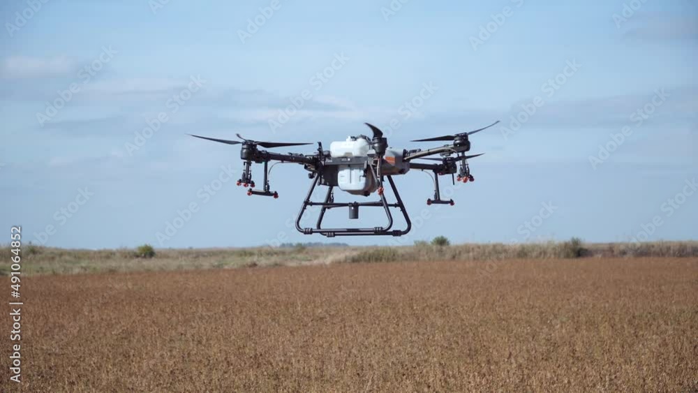 agricultural drone for processing fields with chemistry. Large drone with 8 blades liquidizes fields from insects agricultural drone for processing fields with chemistry. Large drone with 8 blades liquidizes fields from insects