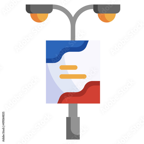 STREETLIGHT flat icon,linear,outline,graphic,illustration