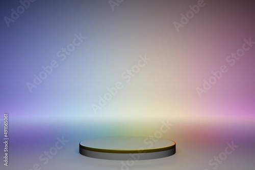 3D rendering Abstract podium scene background. Product presentation  mock up  show cosmetic product  stage pedestal or platform