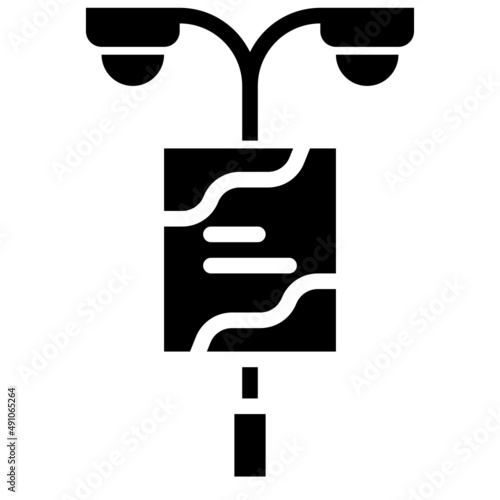 STREETLIGHT glyph icon,linear,outline,graphic,illustration