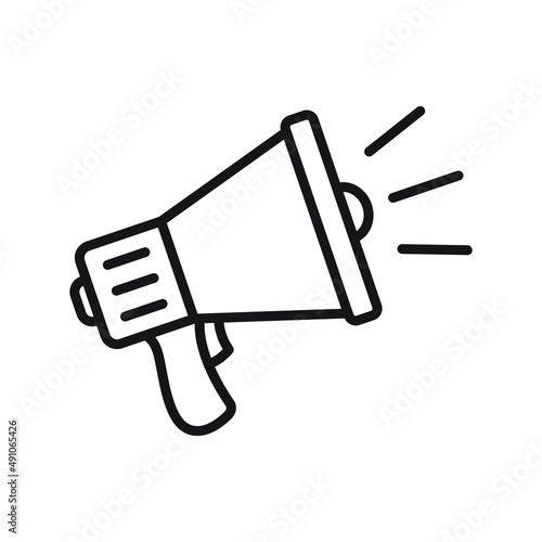 Megaphone icon, loud speaker icon