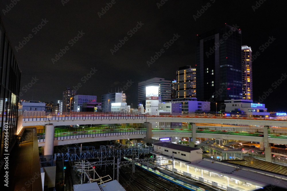 Obraz premium Night view of Yokohama