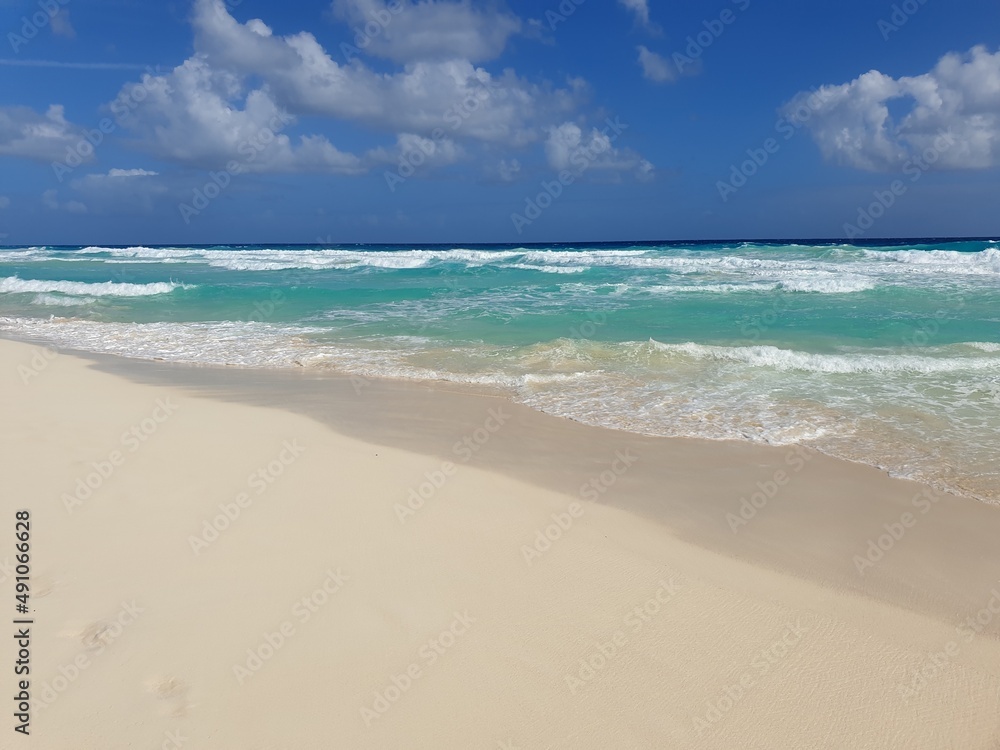 Beach Cancun Yucatán Mexico Summer