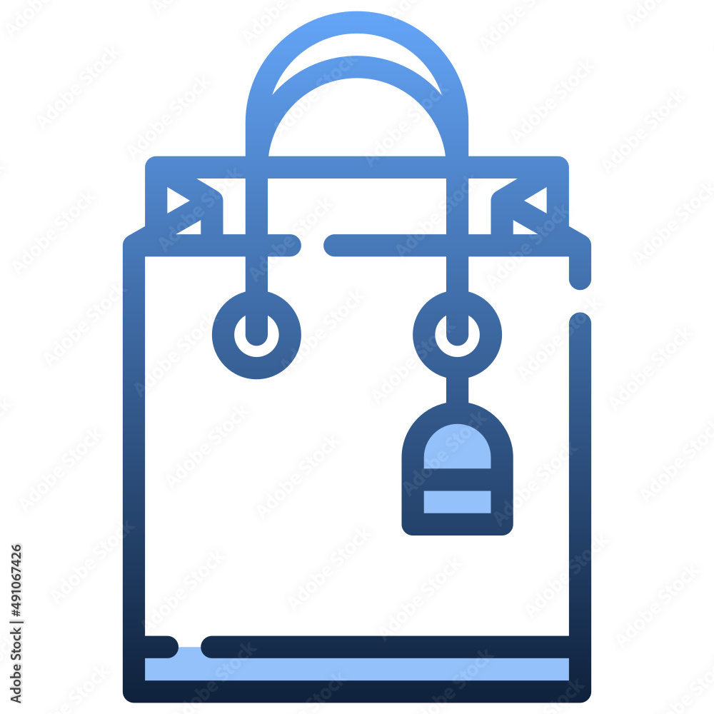 SHOPPING BAG Gradient icon,linear,outline,graphic,illustration SHOPPING BAG Gradient icon,linear,outline,graphic,illustration