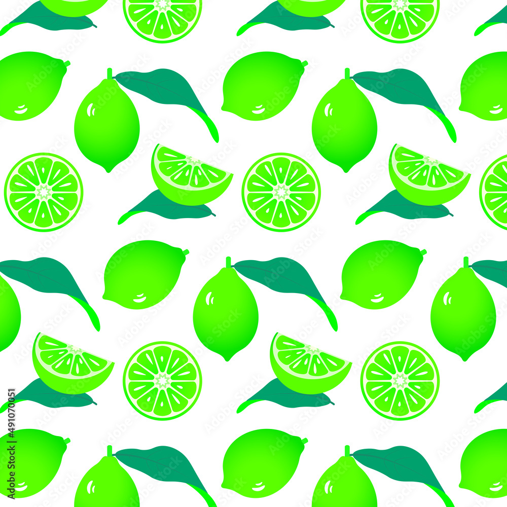 seamless green lime pattern on white background
seamless green lime pattern on white background