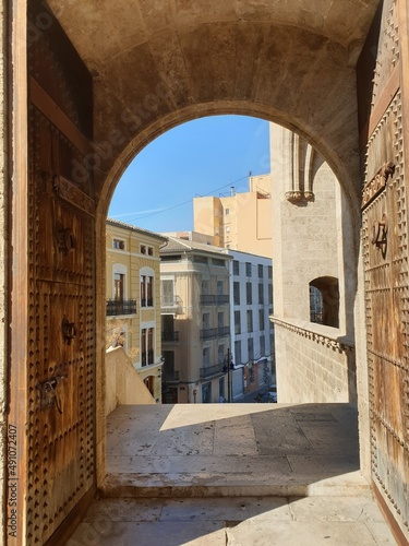 Entrance to the castle spain valencia