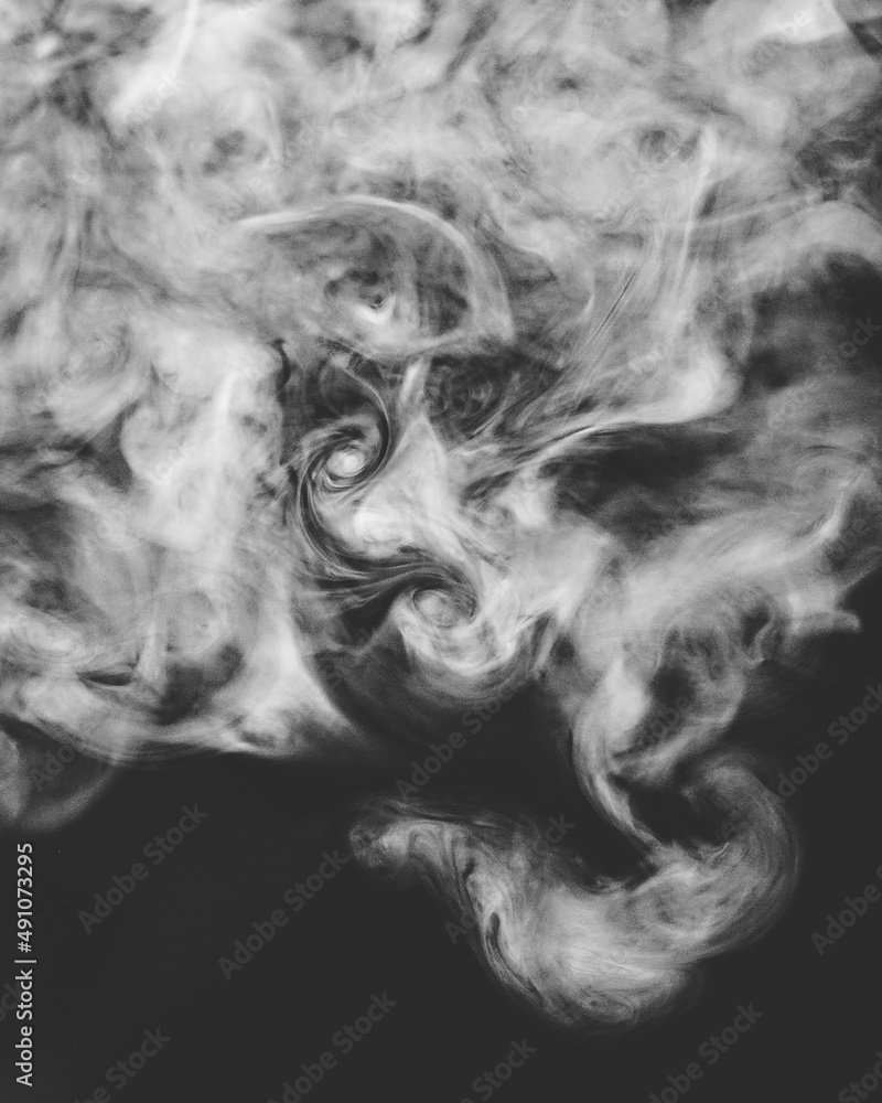 The image of a monster with smoke scary face The image of a monster with smoke scary face
