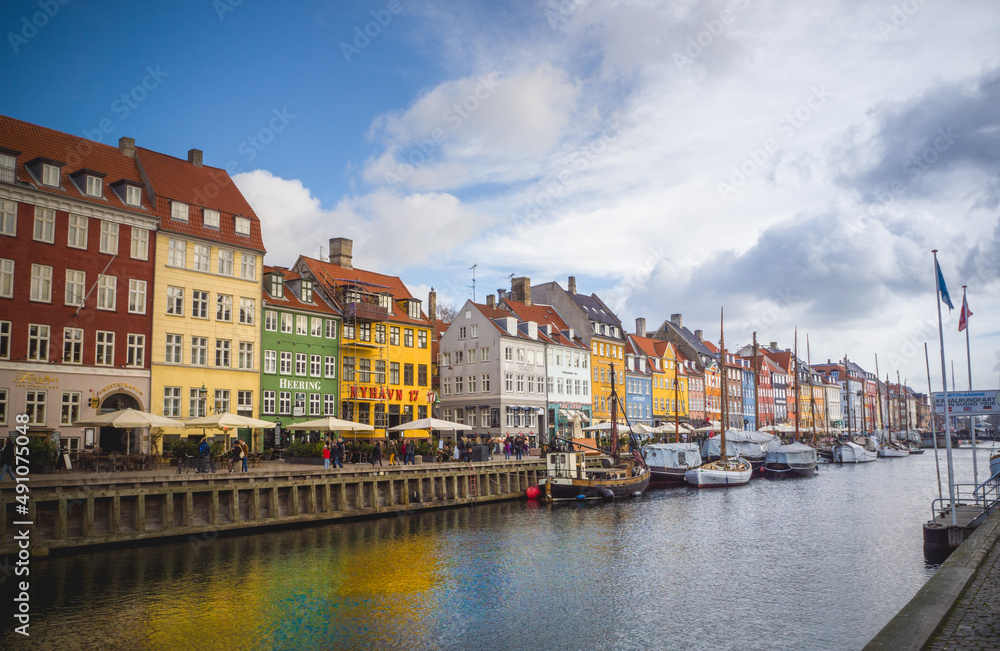 canal de Nyhavn à Copenhague - Capitale du Danemark