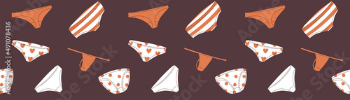 Women underwear lingerie panties seamless pattern background