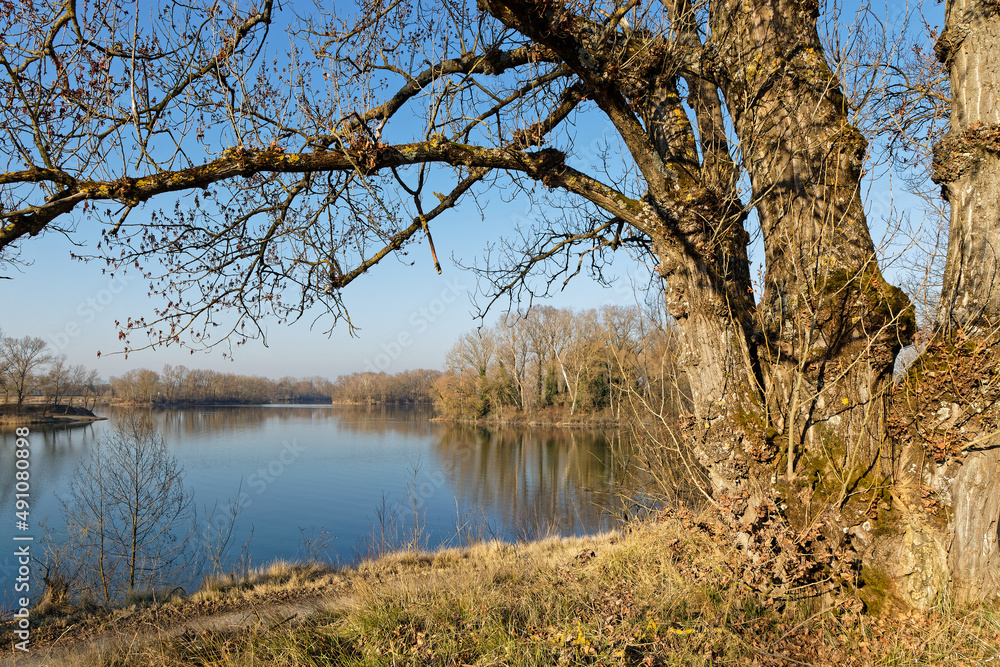 Grand parc de Miribel-Jonage, an urban park of 2200 hectares on the outskirts of Lyon was created to help control the flooding of the Rhône river