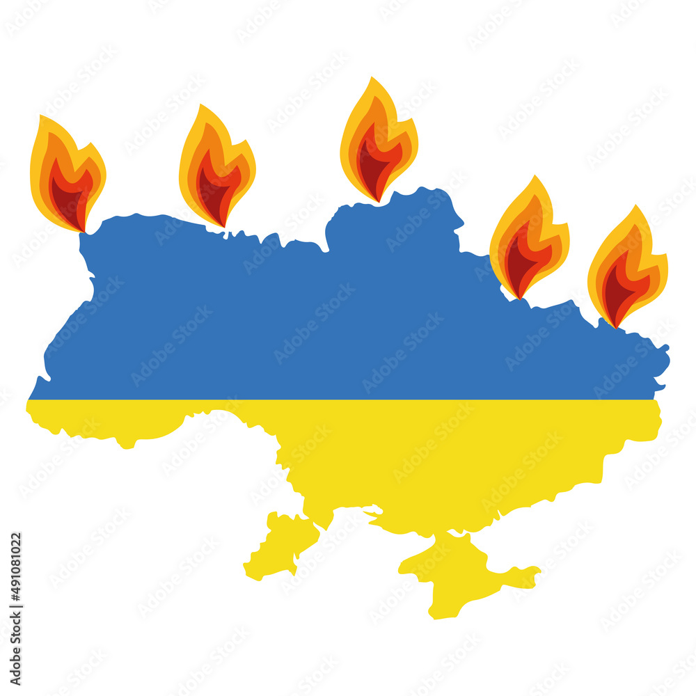 ukraine-map-with-flag-map-of-the-war-in-ukraine-and-the-middle-east