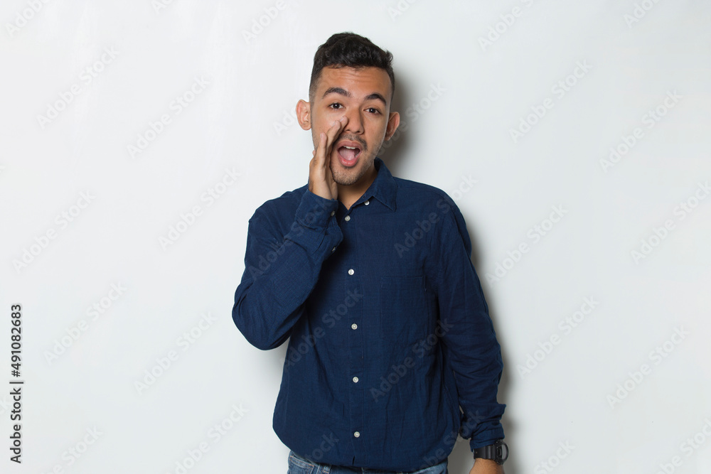 young handsome business man shouting and yelling announcing isolated on white background
young handsome business man shouting and yelling announcing isolated on white background