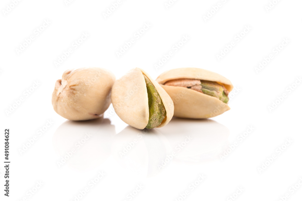 pistachio nut isolated on white background pistachio nut isolated on white background