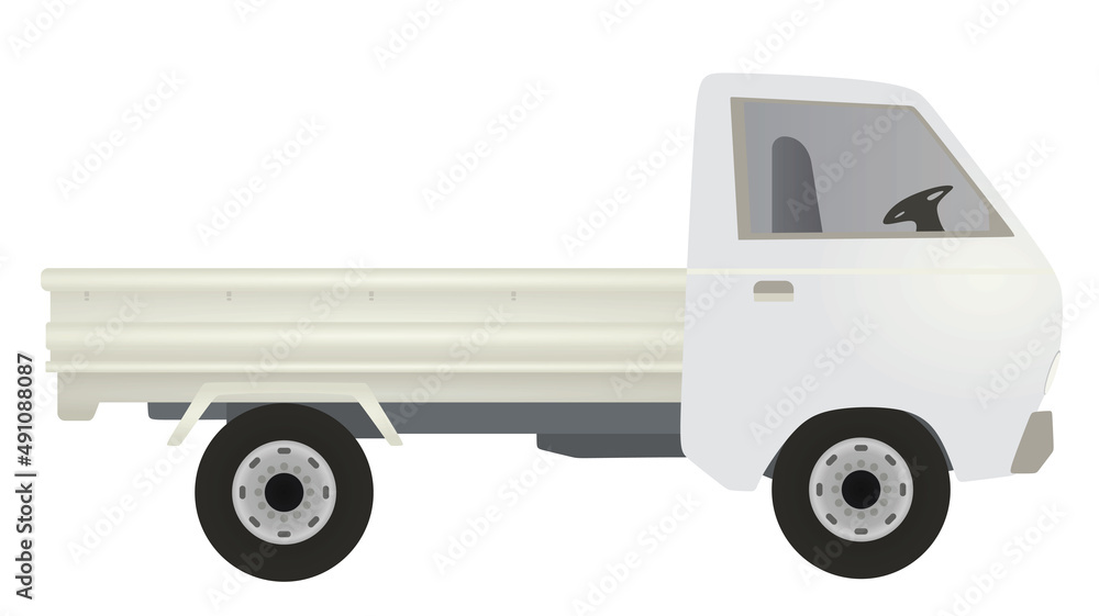 White delivery truck. vector illustration White delivery truck. vector illustration