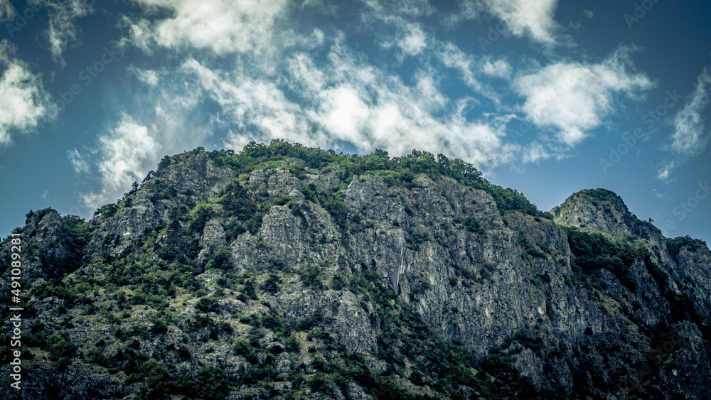 clouds over the mountains