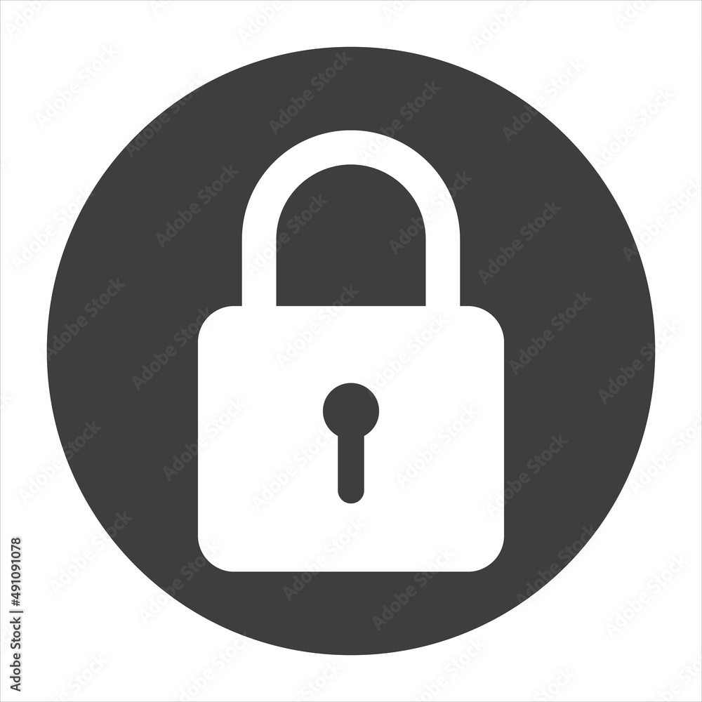 padlock icon isolated on white background. EPS 10 padlock icon isolated on white background. EPS 10