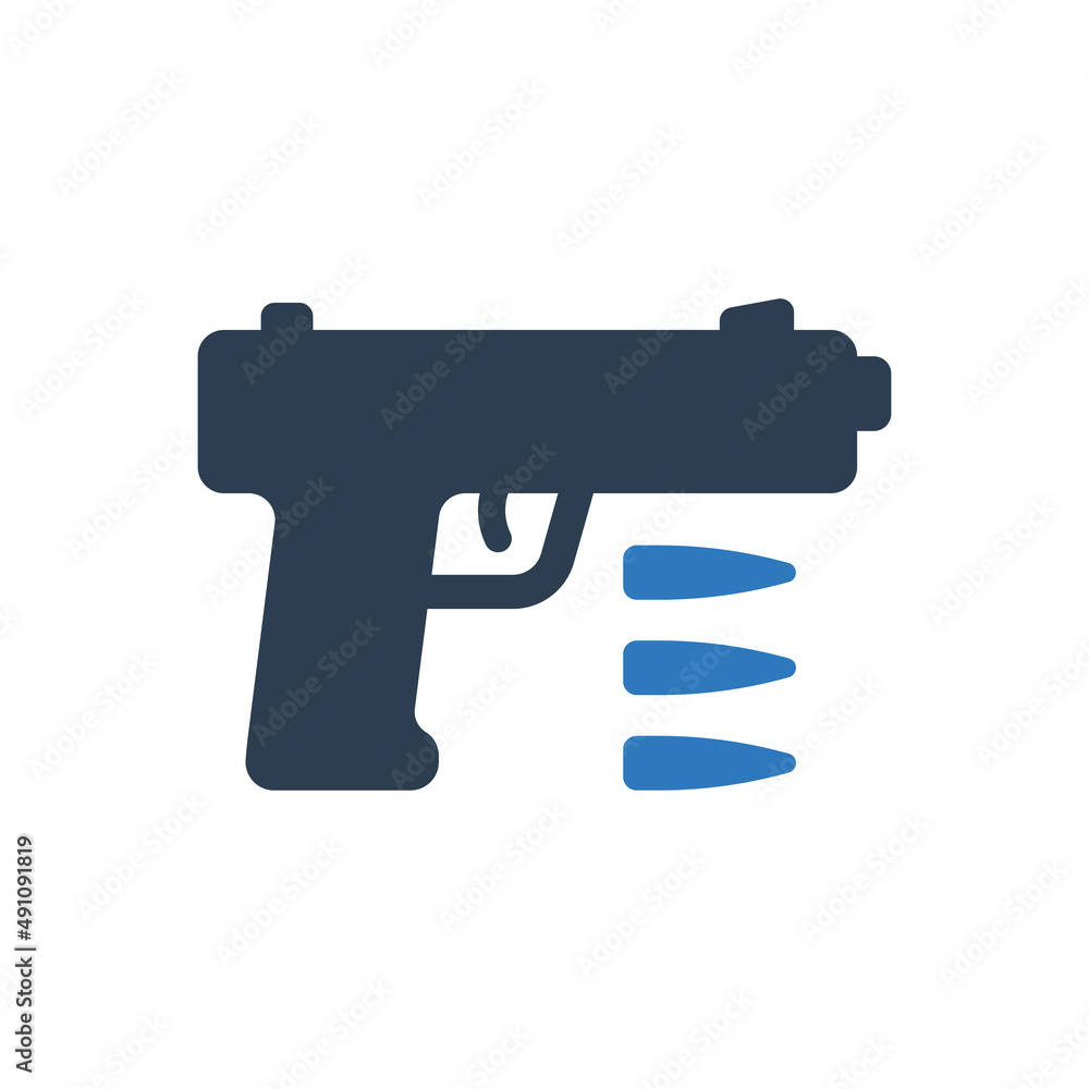 gun icon - pistol icon 