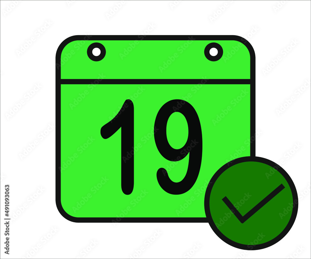 day 19 green calendar icon with white background.
days of the month day 19 green calendar icon with white background.
days of the month