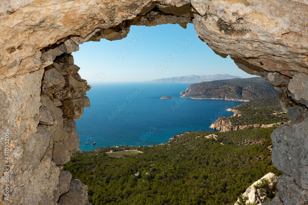 View from The Castle of Monolithos, Rhodes