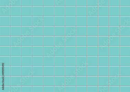 green mosaic tile design