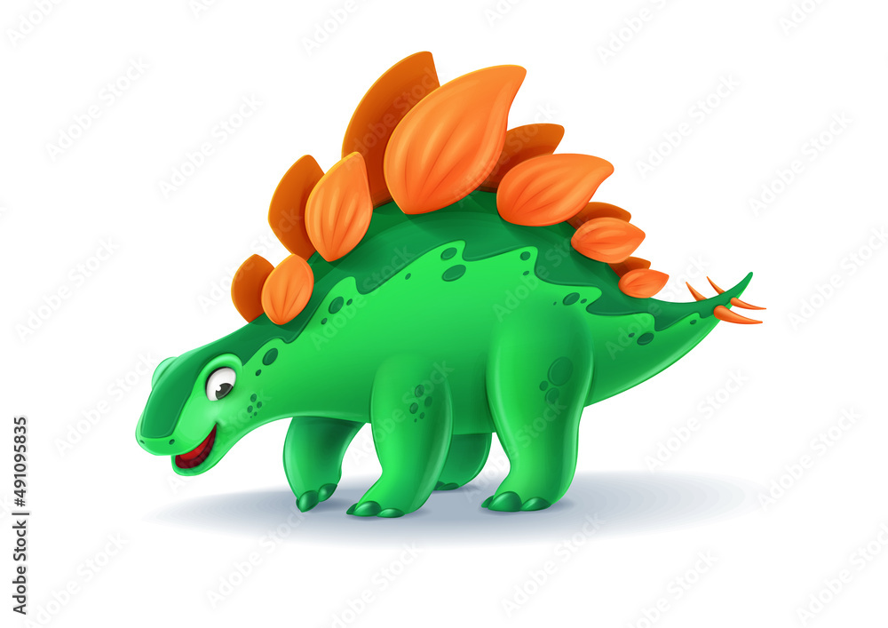 cartoon stegosaurus illustration cartoon stegosaurus illustration