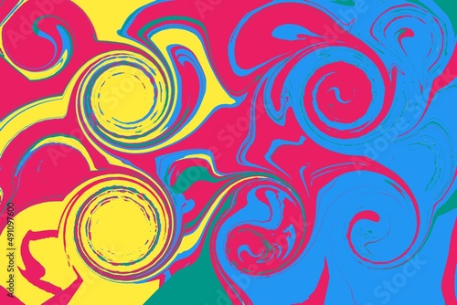 Liquid paint colors illustration abstract background