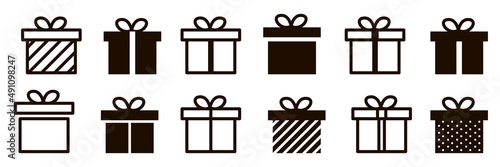 Gift or surprise vector icon