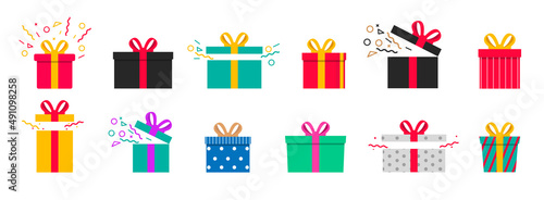 Gift or surprise vector icon