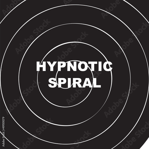 Hypnotic Spiral Background