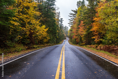 Bumpy Road - Adirondack Park Fall Foliage