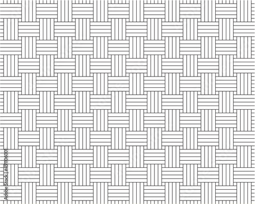 seamless abstract geometric line crisscross weaving pattern background 