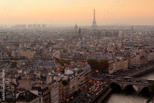 Paris Sunset City View