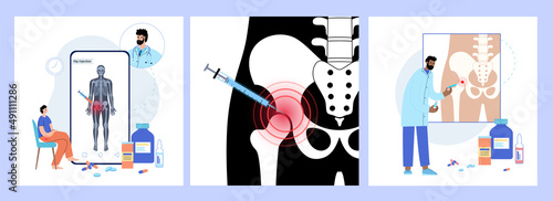 Hip joint injection
