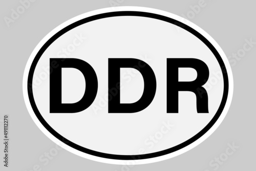 German Democratic Republic international vehicle registration code