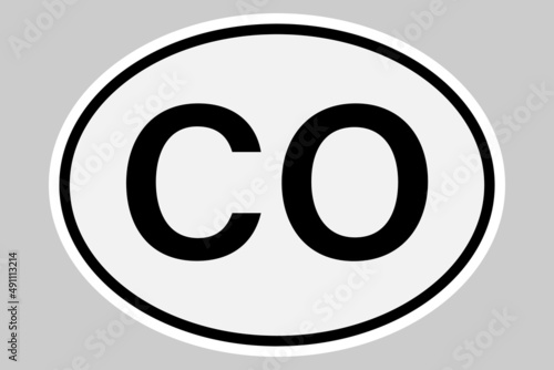 Colombia international vehicle registration code